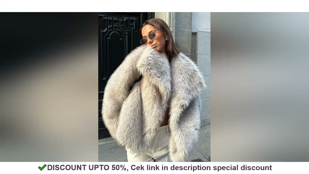 TRAF Metal Color Sequin Woven Jacket For Women Loose Stand Collar Long Sleeve Coat 2023 Autumn Wi