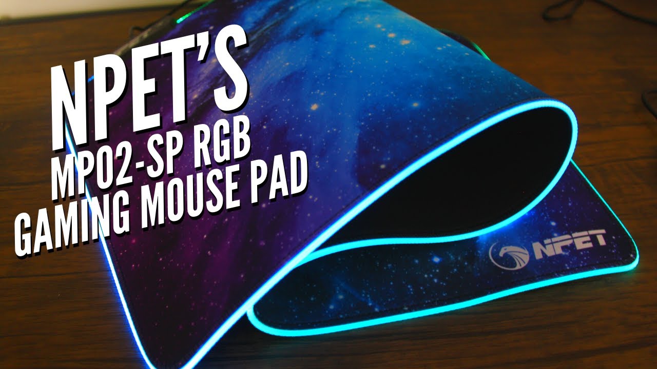 NPET's MP02-SP RGB Gaming Mouse Pad - YouTube