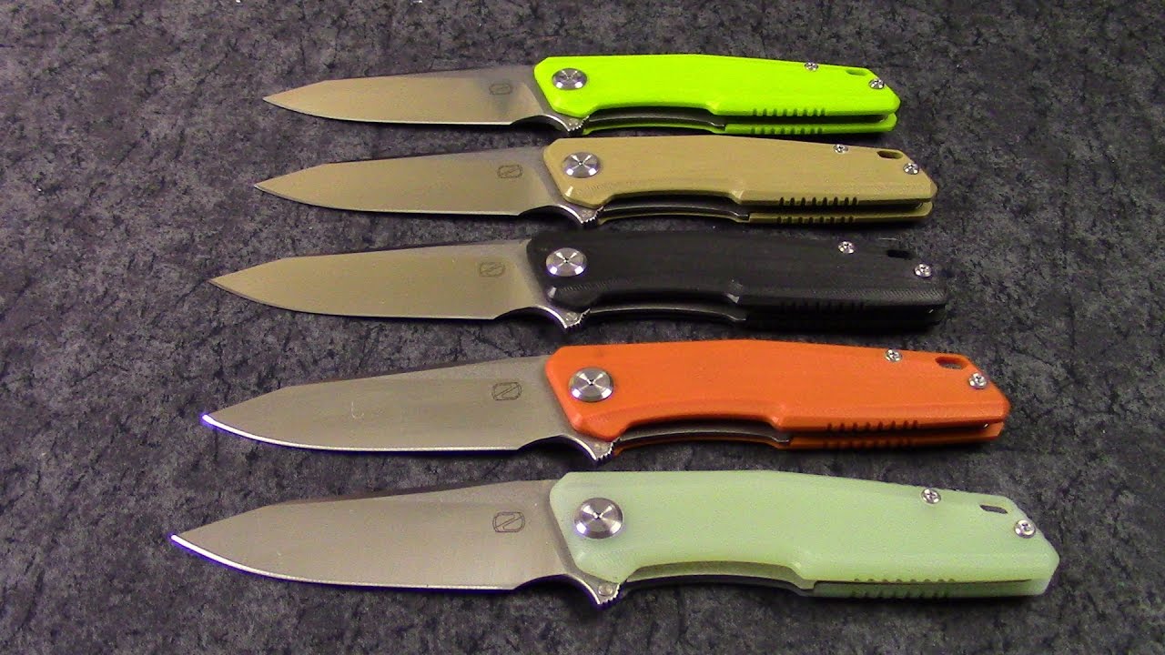 Stedemon ZKC-C02 EDC Satin Flipper Knives "Walk-Around" - Knives Plus