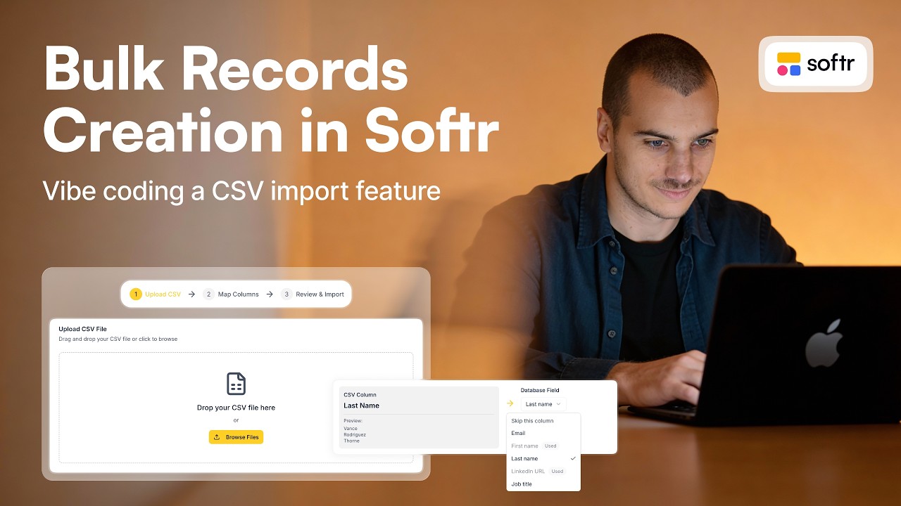 How to Build a Custom CSV Uploader in Softr (Vibe Coding Tutorial)