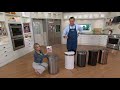 simplehuman 45 Liter Stainless Steel Sensor Trash Can with Liners on QVC