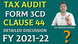 Clause 44: Tax Audit | GST Break-up | FY 2021-22 | AY 2022-23 |