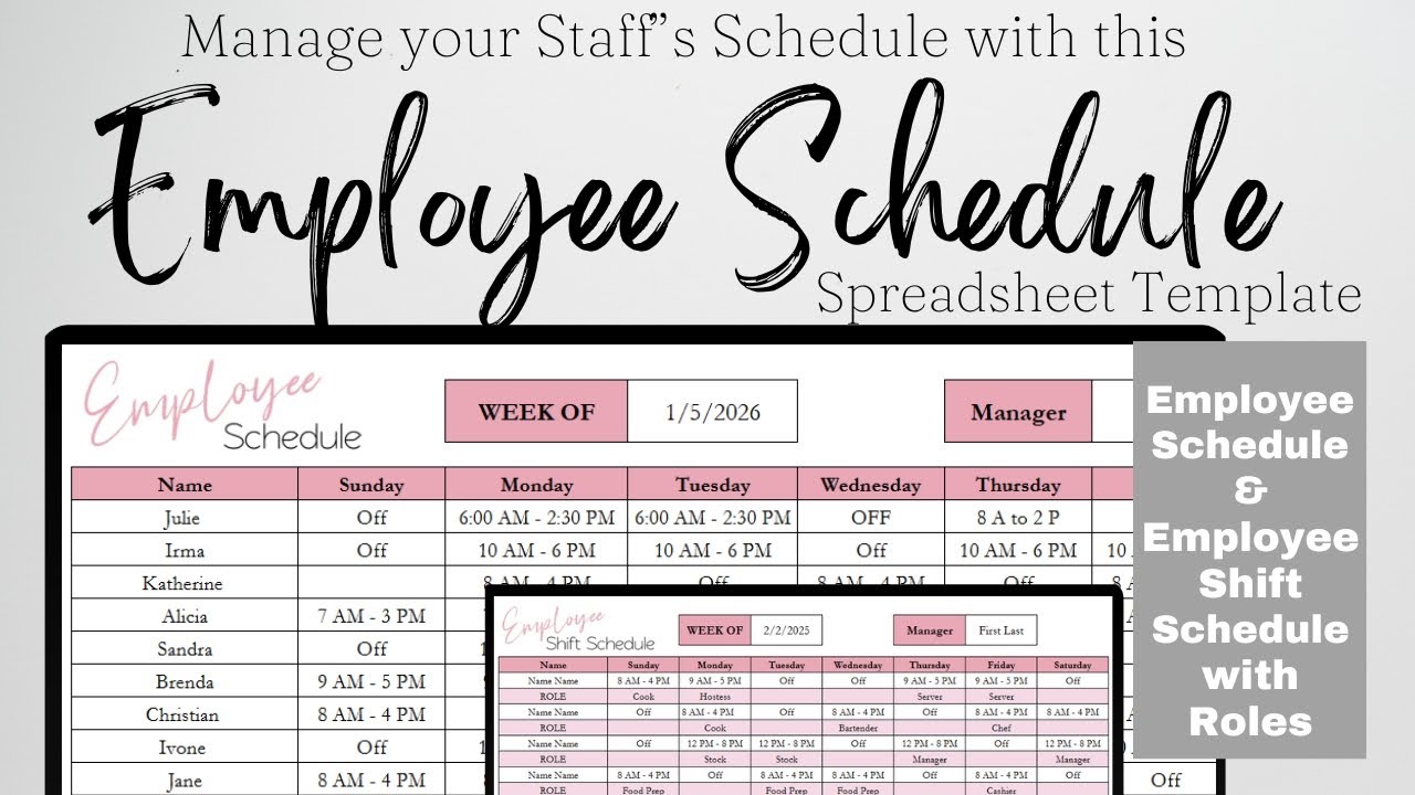 Таблица Google Sheets для составления графиков работы сотрудников, инструменты планирования персо...