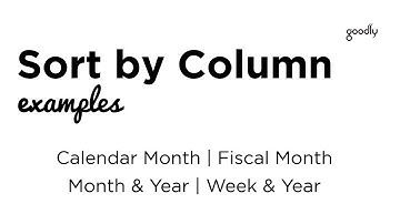 Sort by Column in Power BI - Examples