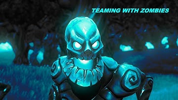 Pretending to be a ice Zombies in Fortnite