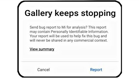 how to fix gallery keeps stopping xiaomi redmi phone || gallery keeps stopping mi