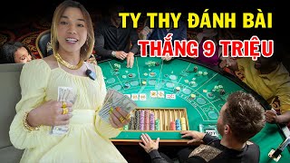 Ty Thy chơi Casino Campuchia bất ngờ thắng 9 triệu  - Ty Thy Vlog Gỏi đu đủ screenshot 5