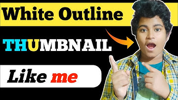How to Make White Outline Thumbnail Photo With Android 2020