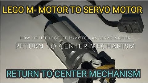 How to Convert LEGO PF M-Motor to SERVO Motor (Return to Center Mechanism)