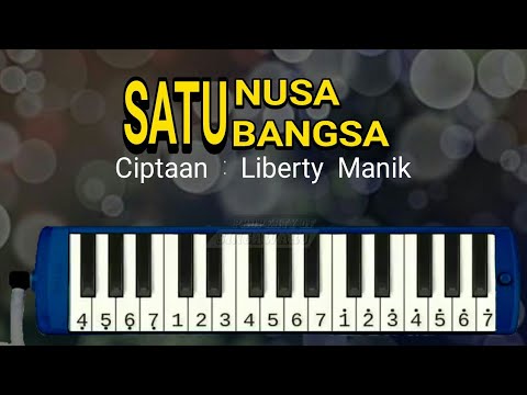 Satu Nusa Satu Bangsa Not Pianika Dan Lirik Belajar Pianika Youtube