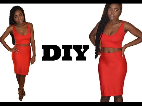 how-to-make-a-two-piece-bodycon-dress-(-easy-sewing)