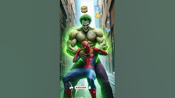 Spider-man Revenge Joker 💥| Hulk Helps Spiderman & Joker Loose! #joker #shorts #spiderman