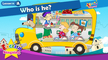 Lesson 14_(A)Who is he? - Cartoon Story - English Education - Easy conversation for kids