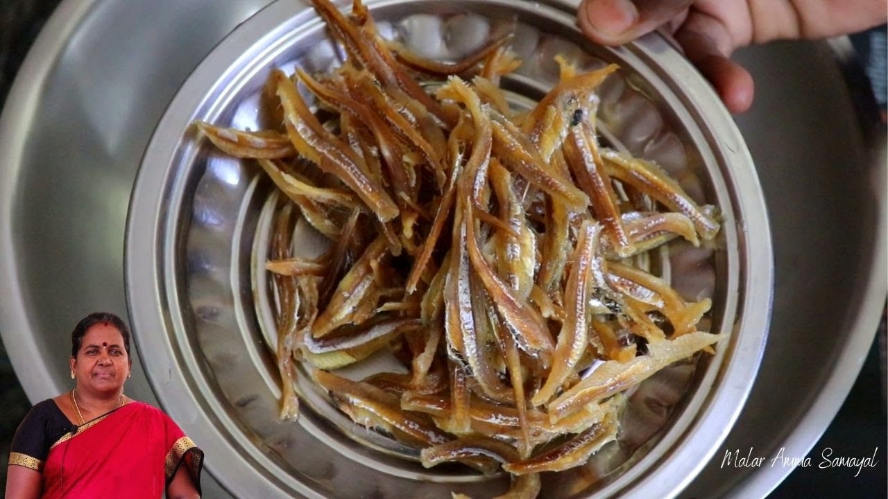 நெத்திலி கருவாடு தொக்கு Nethili Karuvadu Thokku in Tamil Dry Fish