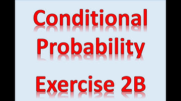 A2 Maths - Statistics - Conditional Probability