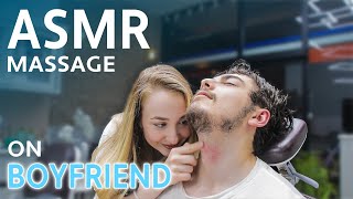 ASMR Sleep Massage For Boyfriend In Barber Shop | Asmr Head Massage screenshot 3