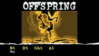 Backing track - Come out and play - The Offspring (CHORDS AND LYRICS)