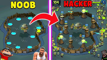 SHINCHAN NOOB VS PRO VS HACKER IN ZOMBIE TOWER WITH SHINCHAN & CHOP | DREAM SQUAD