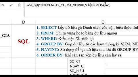 #3 Học Tạo Báo Cáo Động: Cách khai thác từ khóa SELECT để làm báo cáo trong Add-In A-Tools