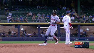 MIA@MIL: Prado laces an RBI double to right field