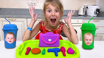 Five Kids Kinetic Sand Song + more Children