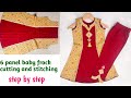 6 panel baby frock with plazzo pant cutting &stitching/panel frock for girl/frock cutting&stitching