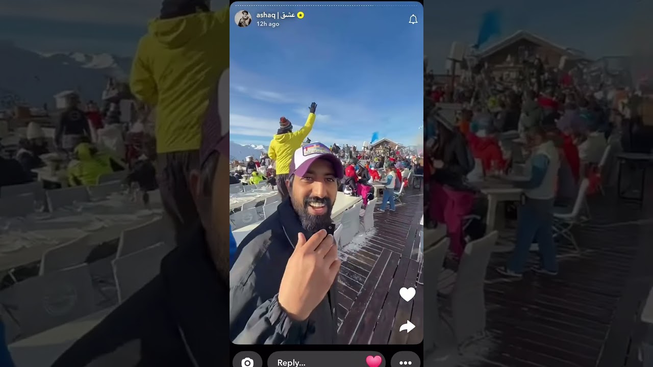 سنابات عشق اخر سكي⛷️💔 في كورشوفيل🇫🇷