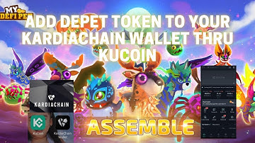 How To Buy DPET token For KardiaChain Wallet Thru Kucoin | Bigotilyo TV