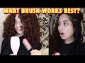 TANGLE TEEZER VS DENMAN BRUSH | What brush gives the best curl definition and less frizz?