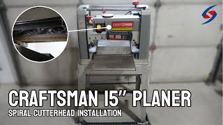How to Install a Spiral Cutterhead on a Craftsman 15" Planer(Step-by-Step Guide)