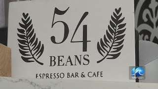 Breast Cancer survivor reopens 54 Beans coffee shop