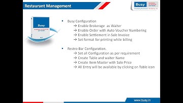 Restaurant management || Busy Tutorial || By Raj Kumar Vishwakarma