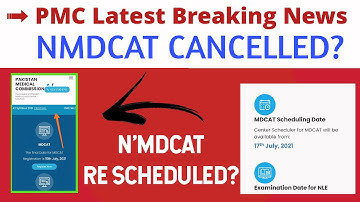 Omg! NMDCAT Cancelled or Delayed Finally Big Breaking News ✌️/PMC NMDCAT Online 2021/NUMS Test 2021