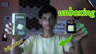 keychain Led Light unboxing || flashlights | CoB Rechargeable keychain light || unboxing video | ₹99