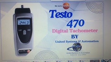Testo 470 Digital Tachometer || RPM Measuring Instruments ||