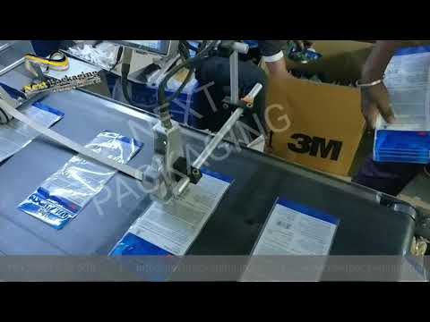 INKJET ONLINE BATCH CODING MACHINE  WITH AUTOMATIC POUCH FEEDING SYSTEM | HP TIJ INKJET TECHNOLOGY