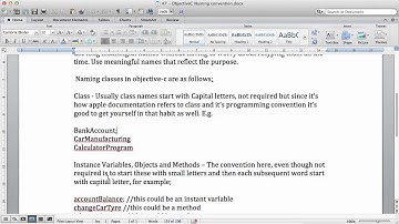 Objective C Tutorials   49   Naming Convention in Programming
