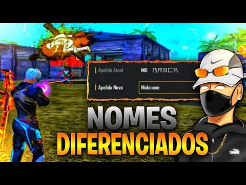 OS MELHORES NOMES ( MASCULINOS ) PARA COLOCAR NO FREE FIRE EM 2022 NOMES  DIFERENCIADOS 