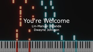 You're Welcome Piano