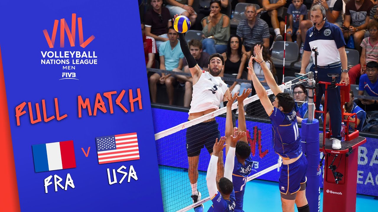 France 🆚 USA - Full Match Mens Volleyball Nations League 2019