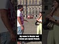 Guess the language game with strangers