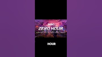 Zero Hour Live Event #fortnite #liveevent #edit #shortvideo
