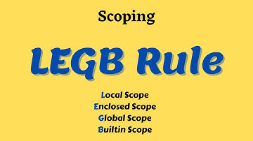 LEGB Rule | Types of Variable Scope | Part-2 | Scoping | Chapter 3 | XII STD Computer Science