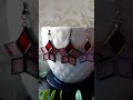star, stained glass earrings, hoya #stainedglass #hoyaplant #hoyalover #iridescent plant #hoyaplants
