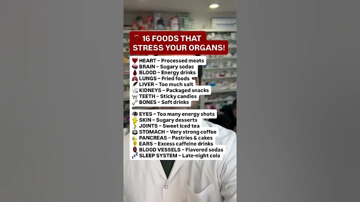 ⚠️ 16 FOODS THAT STRESS YOUR ORGANS! #health #nutrition #heart #liver thumbnail