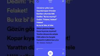 Felaket Lyricssözleri Iyi Seyirler