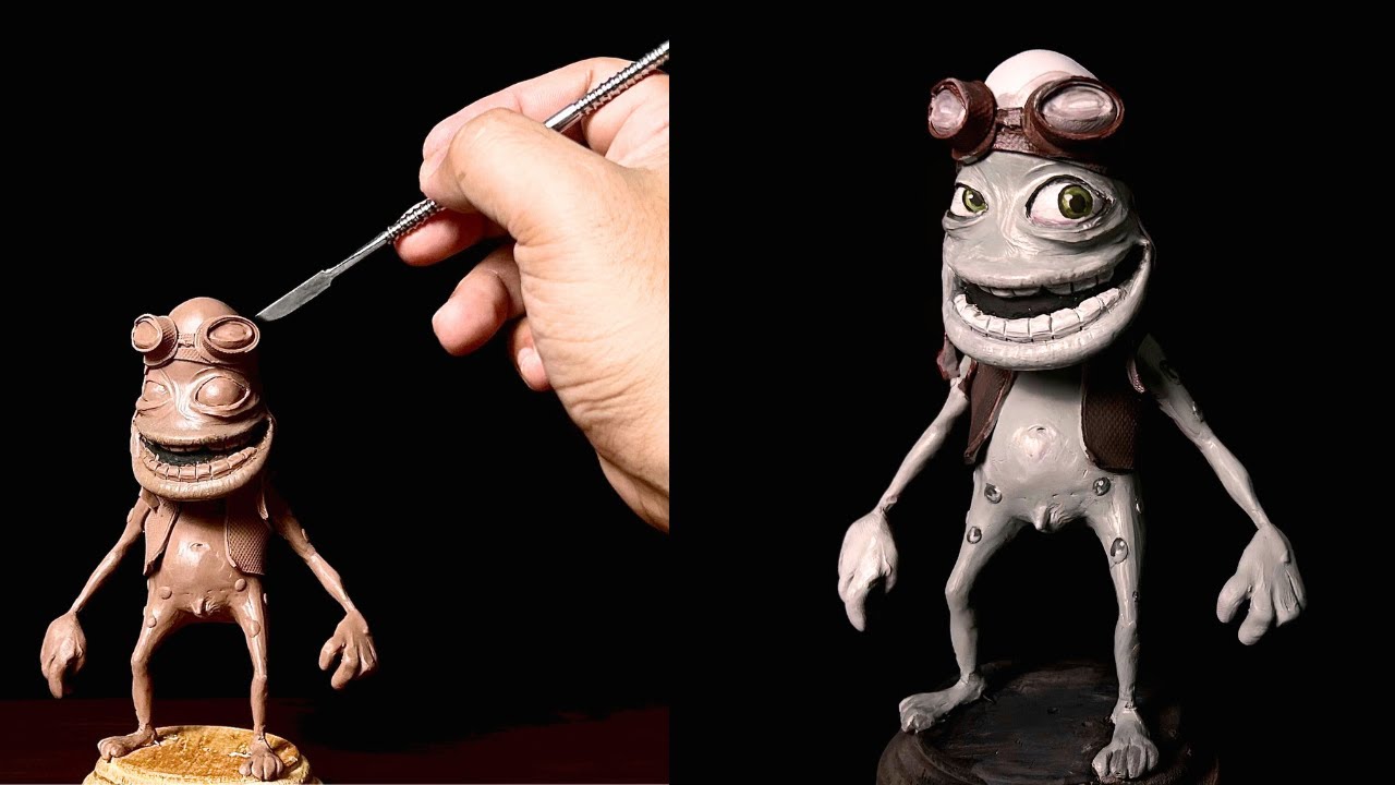 I sculpt CRAZY FROG out of Clay |JinsArt - YouTube