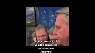 O FASCISTA BOLSONARO FOI EXPULSO DE RESTAURANTE E PASSA VERGONHA.