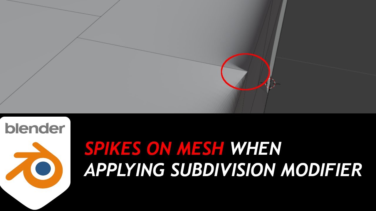 Spikes on mesh when applying subdivision modifier - YouTube
