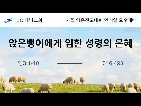 앉은뱅이에게 임한 성령의 은혜 장종규 목자 26.10.10